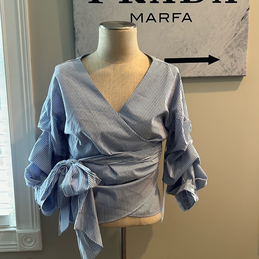 NWT Lumiere Wrap Top